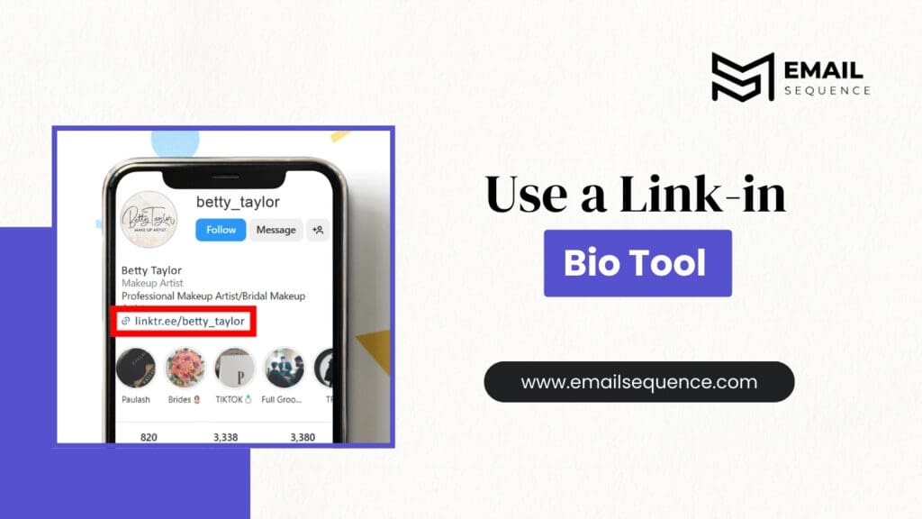 How to Build an Email List on Instagram in 2025 3 Use a link in bio tool